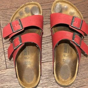 Red Arizona Birkenstocks